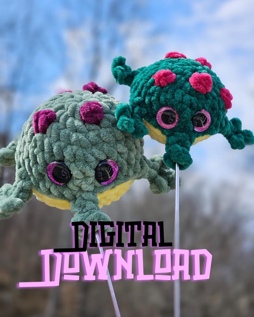 Frog Balloon crochet pattern