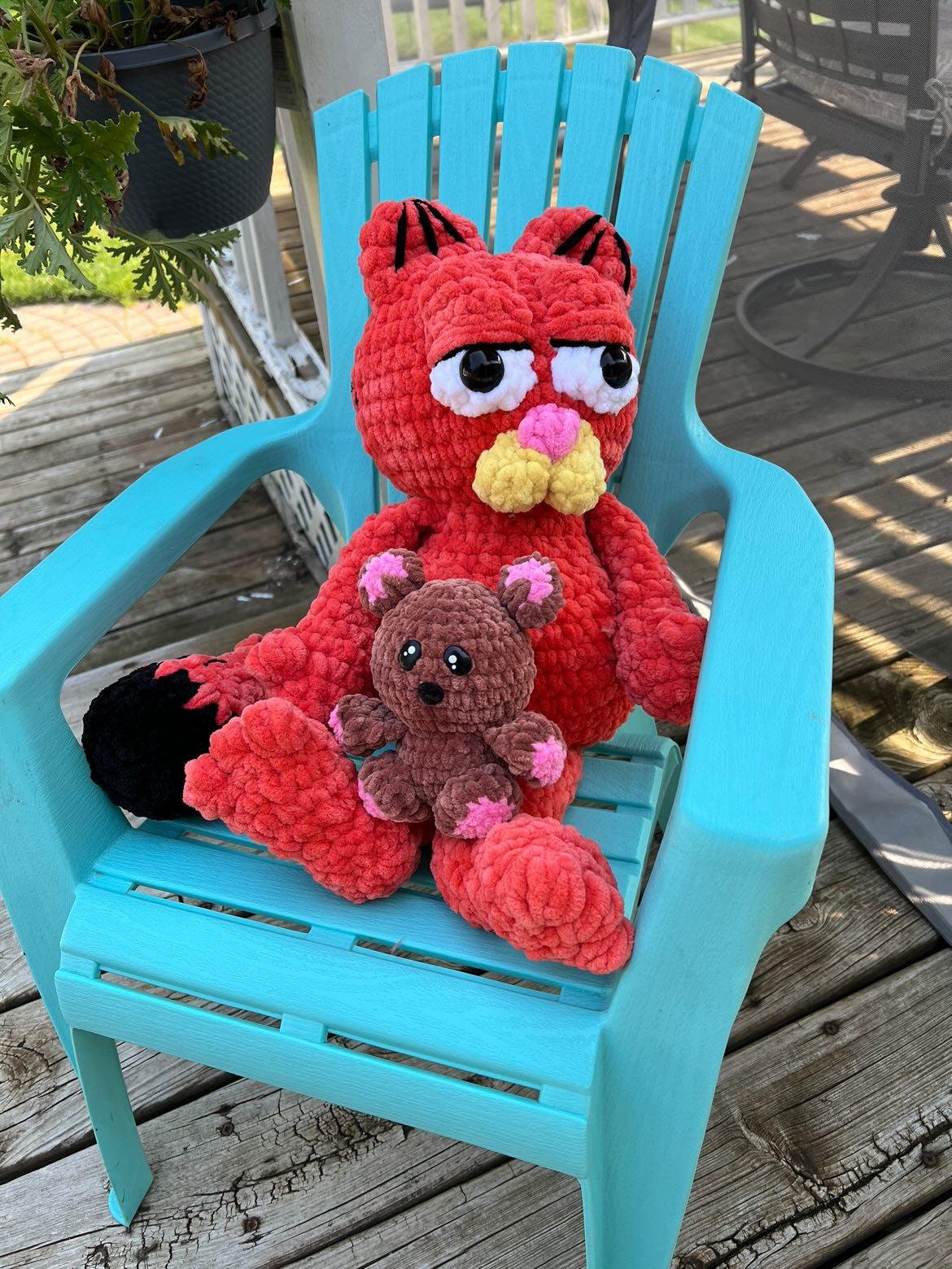 Fat Cat with Teddy