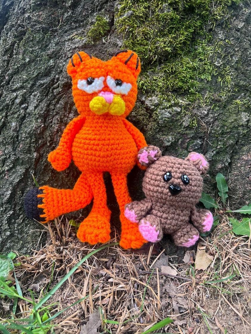 Fat Cat with Teddy