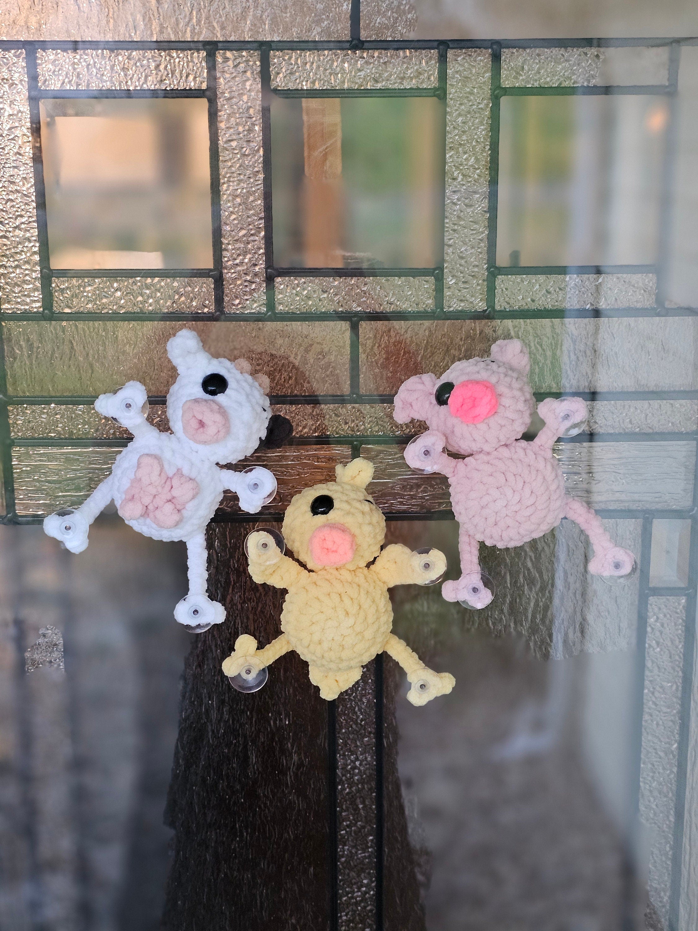 Window Cling Cow, Pig, and Chick