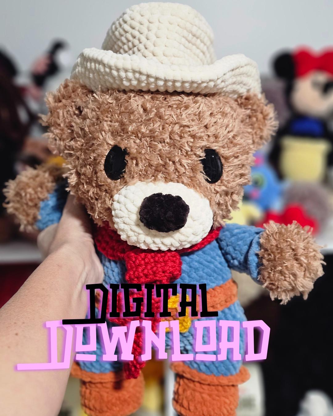 Cowboy Teddy Bear crochet pattern