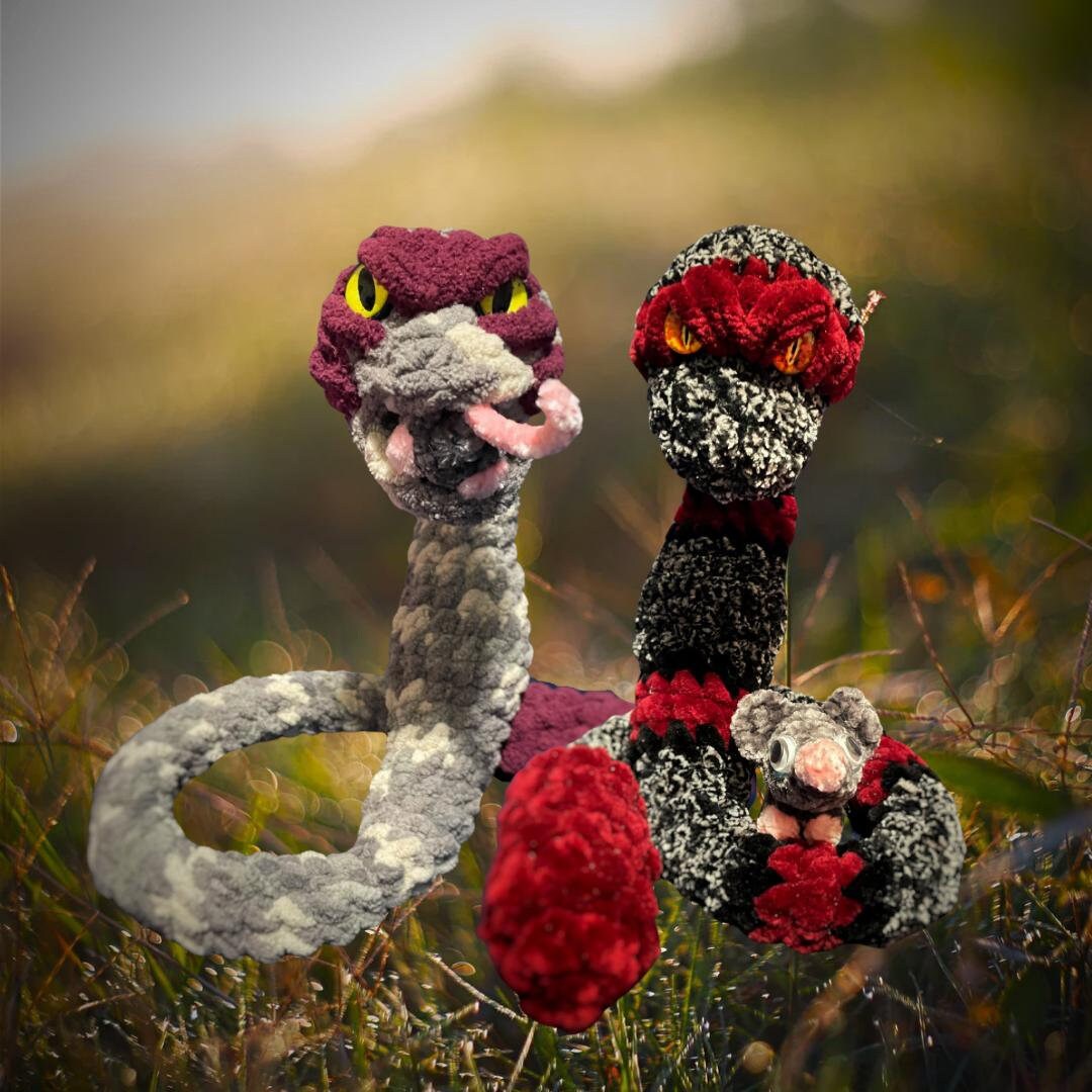 Snake and Mouse crochet pattern
