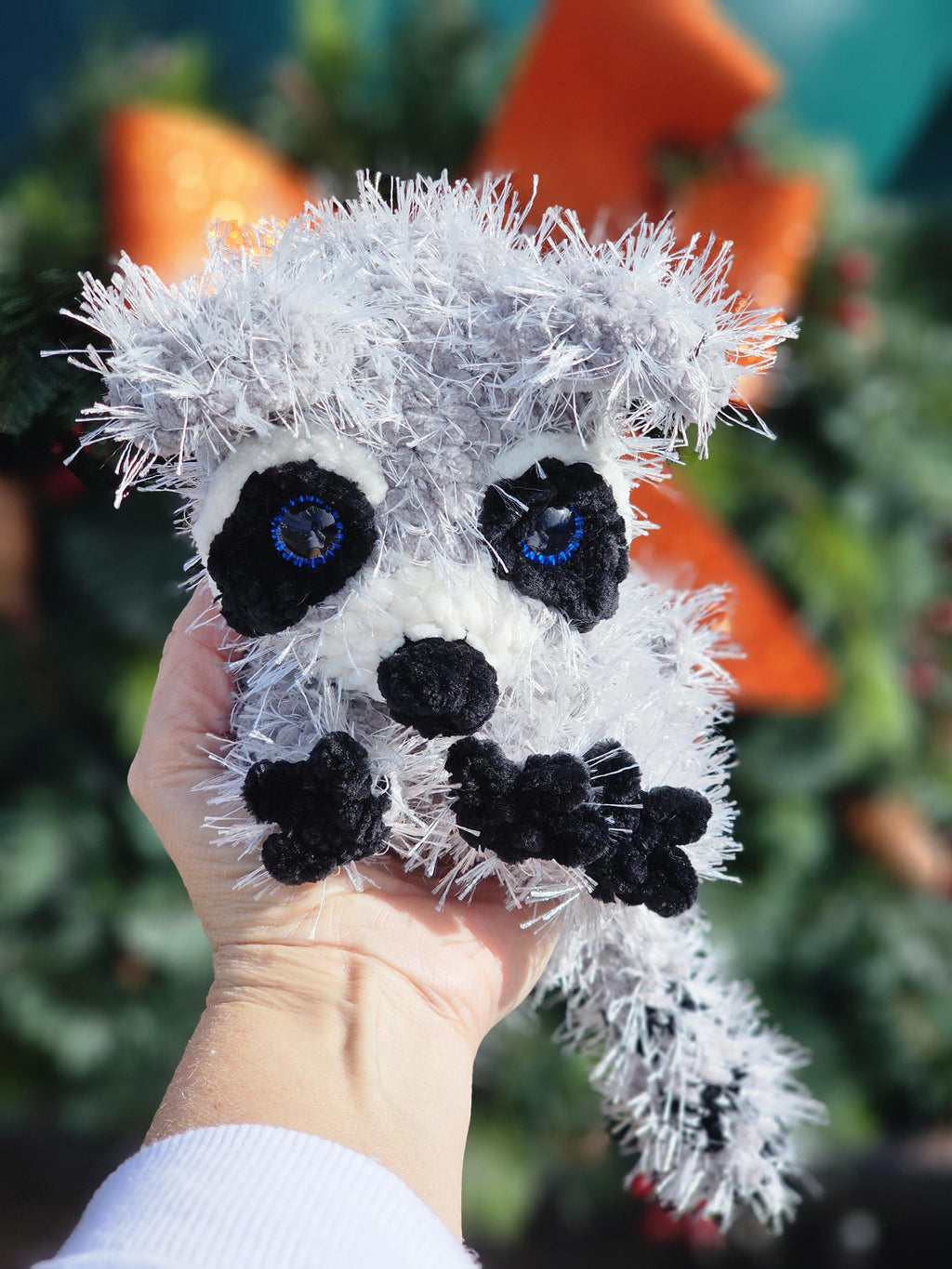Raccoon Roadkill crochet  pattern