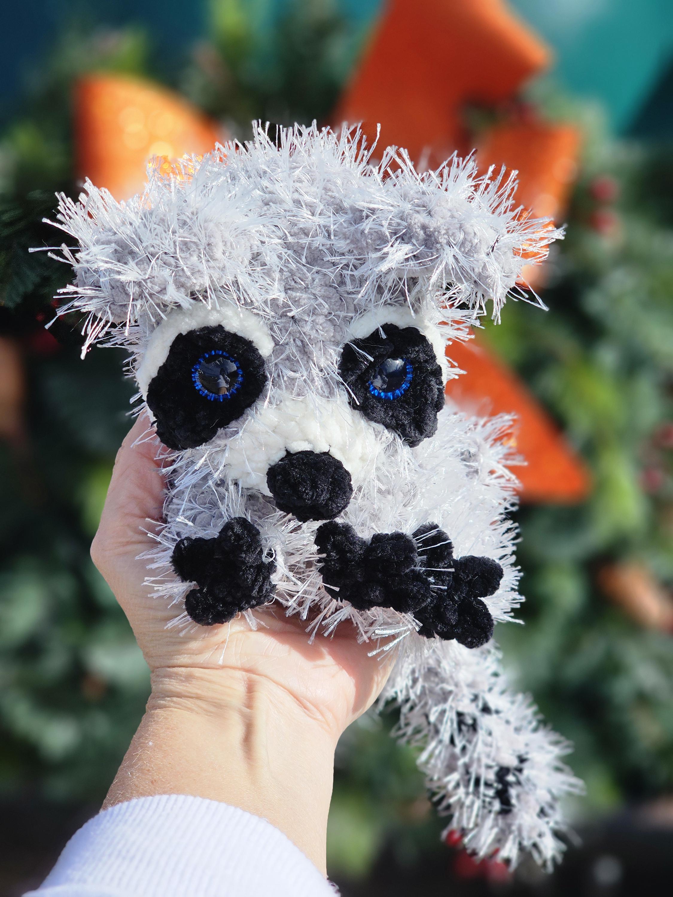 Raccoon Roadkill crochet  pattern