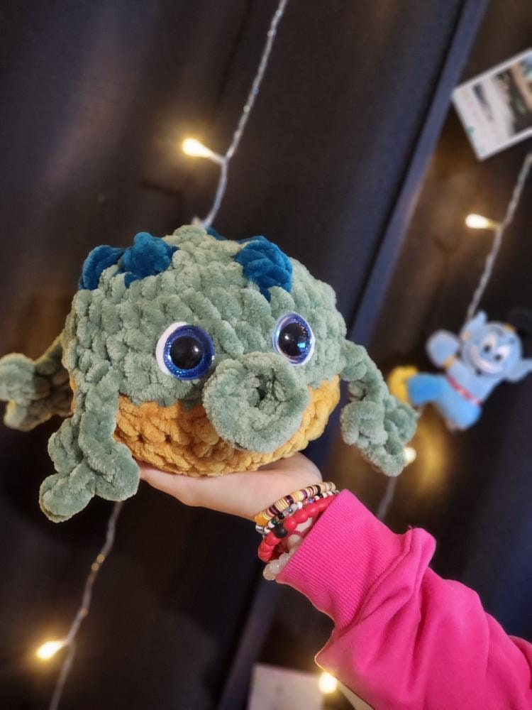 Frog Balloon crochet pattern