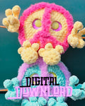 Peace Symbol crochet pattern