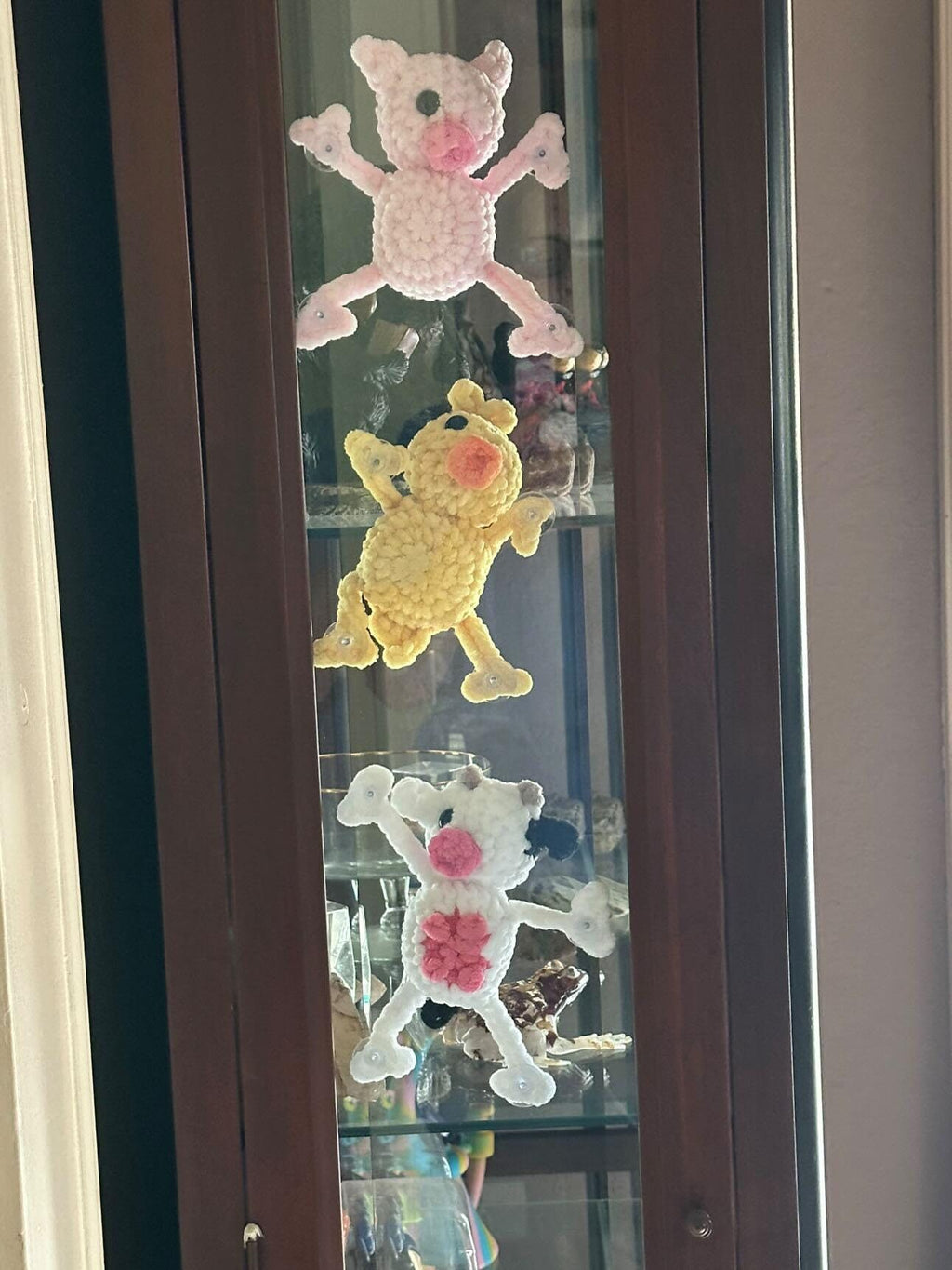 Window Cling Cow, Pig, and Chick