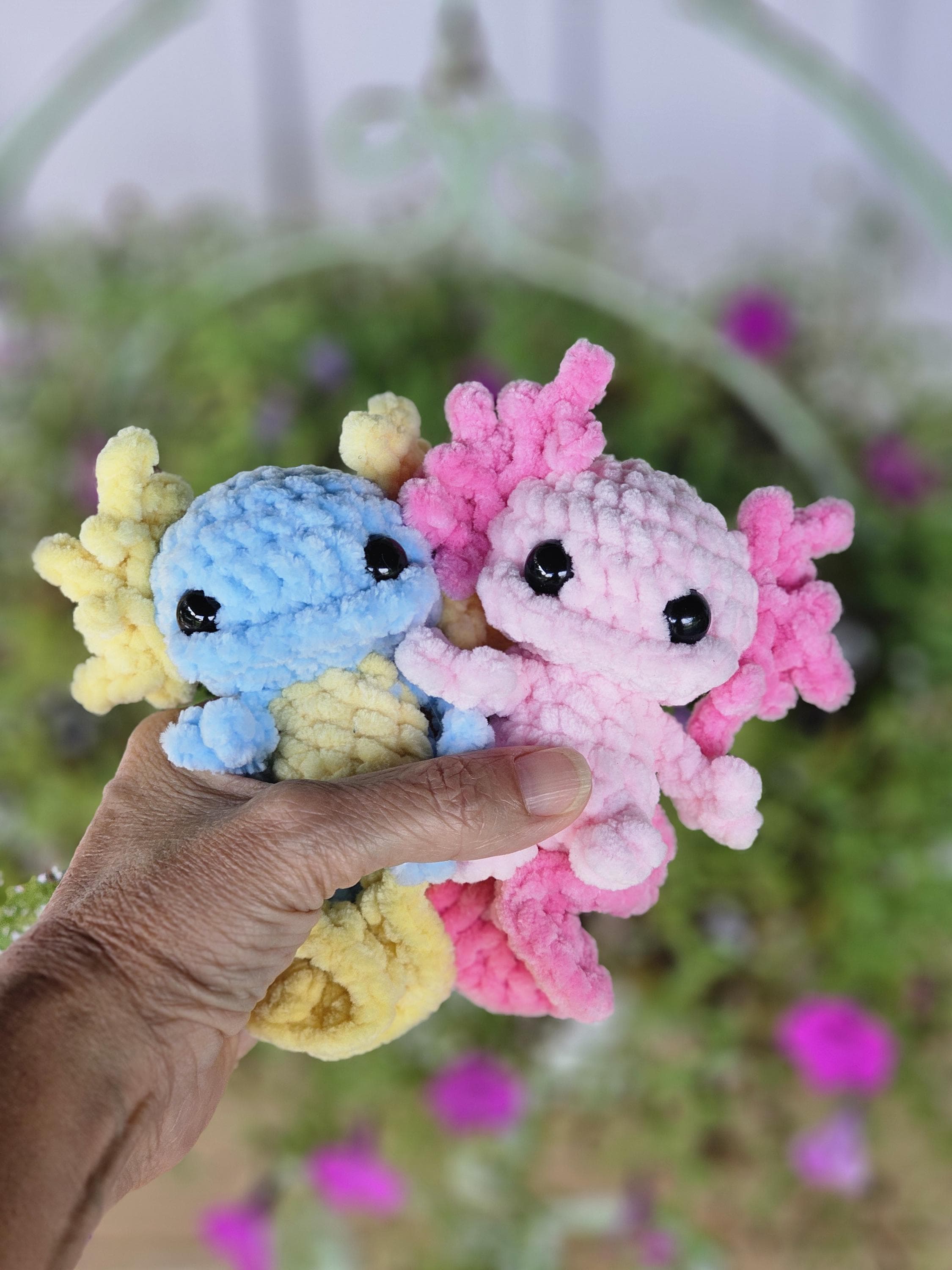 Axolotl gremlin crochet pattern