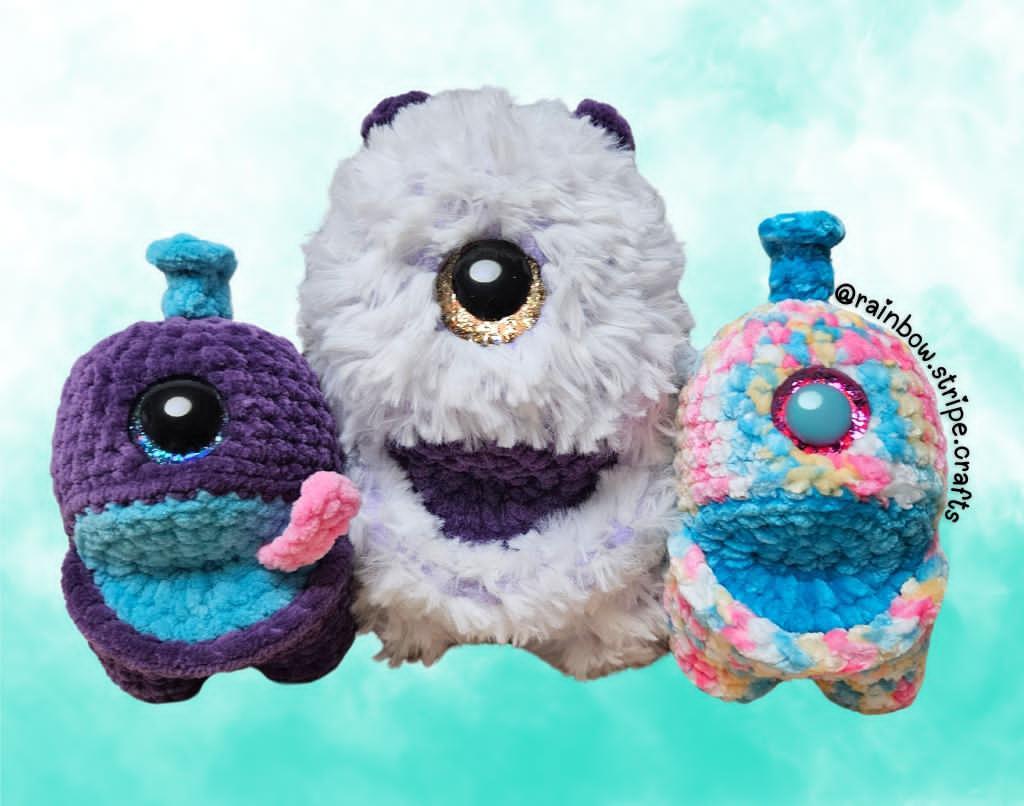 Nom Nom monster BIG Mouth Rita crochet pattern