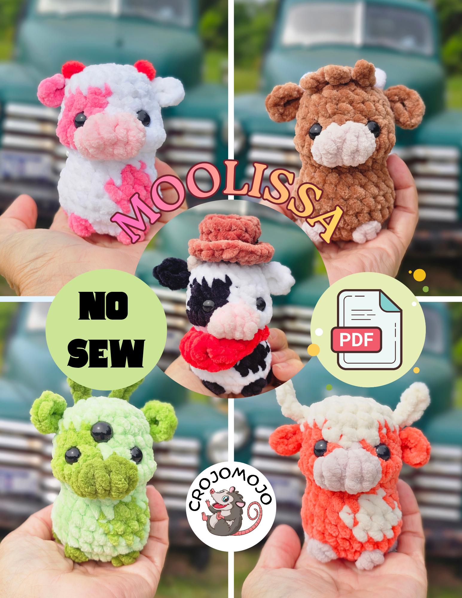 Moolissa the cow crochet pattern