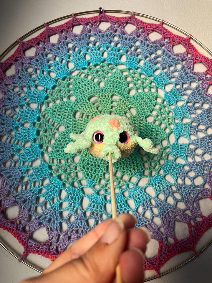 Frog Balloon crochet pattern