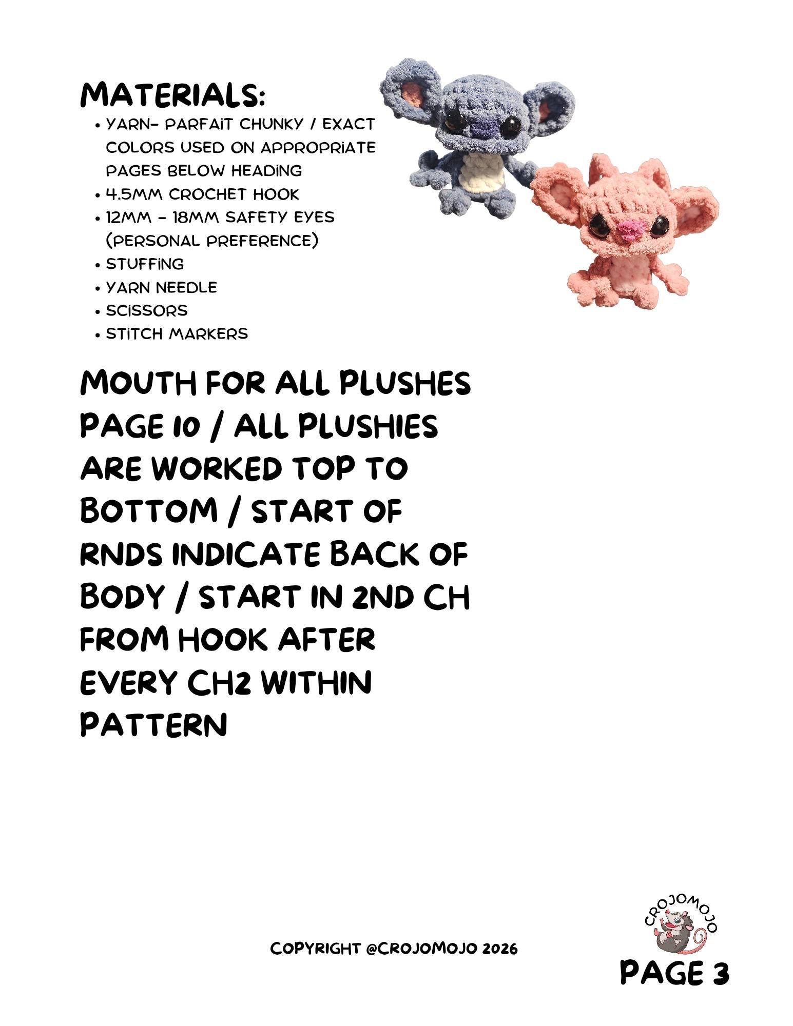 Blue and Pink Koalas gremlin pattern