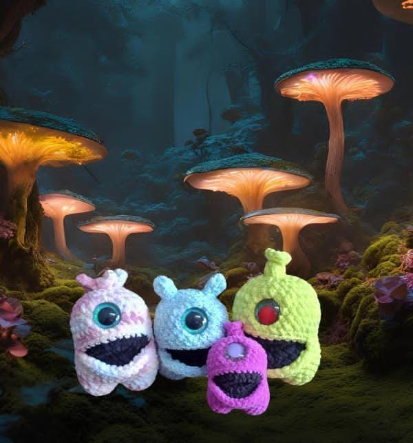 Nom Nom monster BIG Mouth Rita crochet pattern