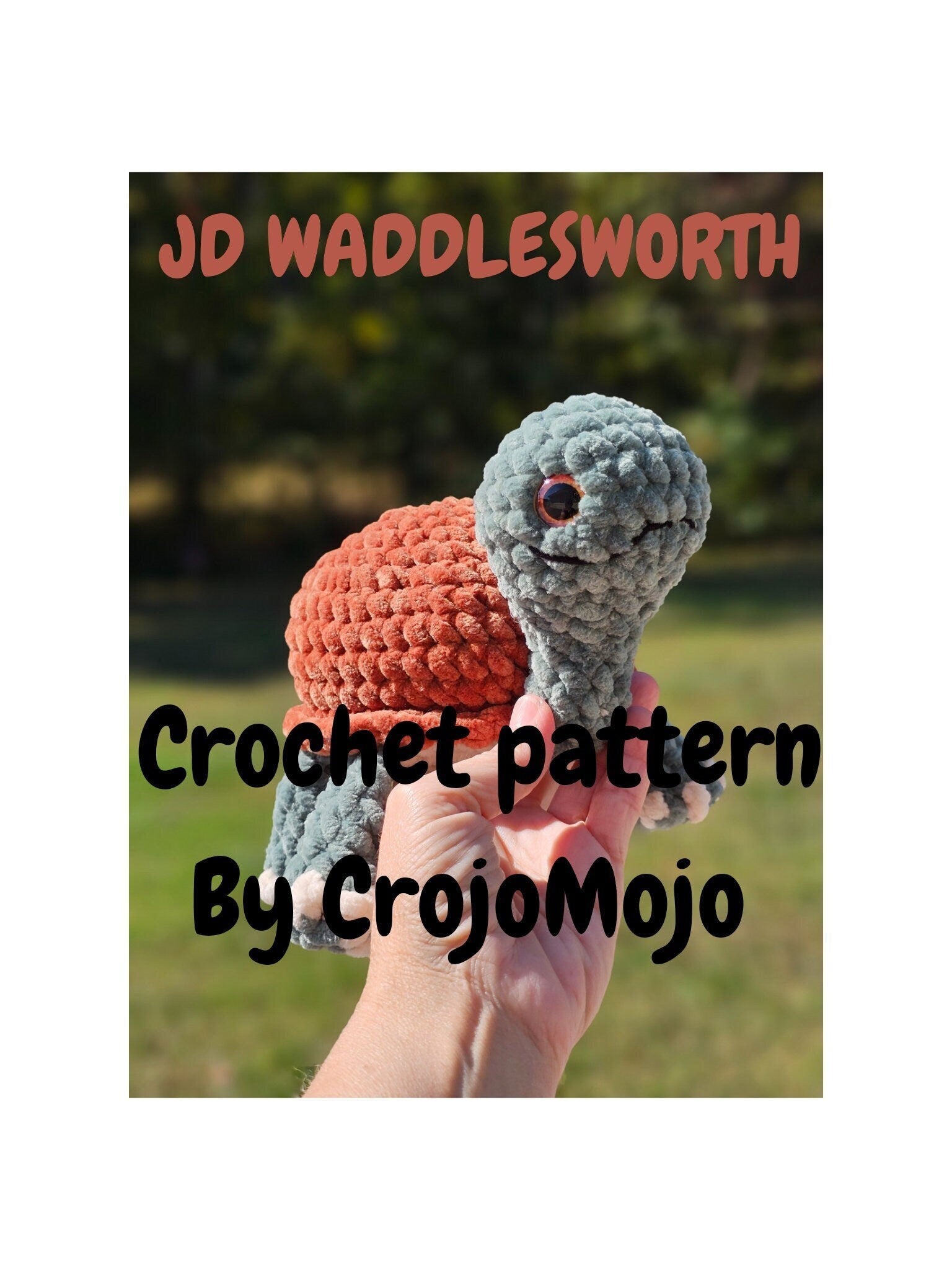 JD Waddlesworth turtle crochet pattern