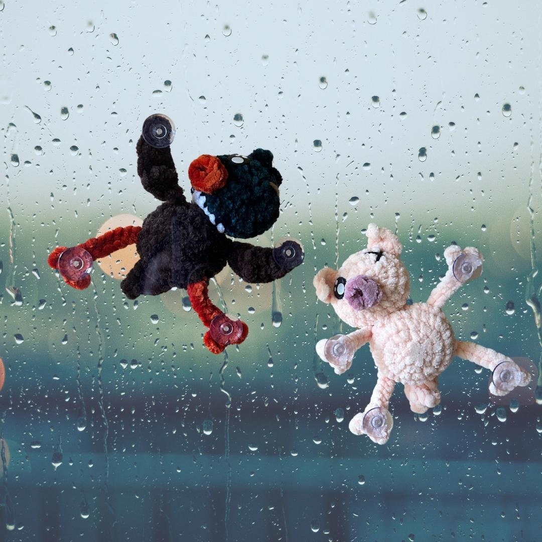 Window Cling Cow, Pig, and Chick