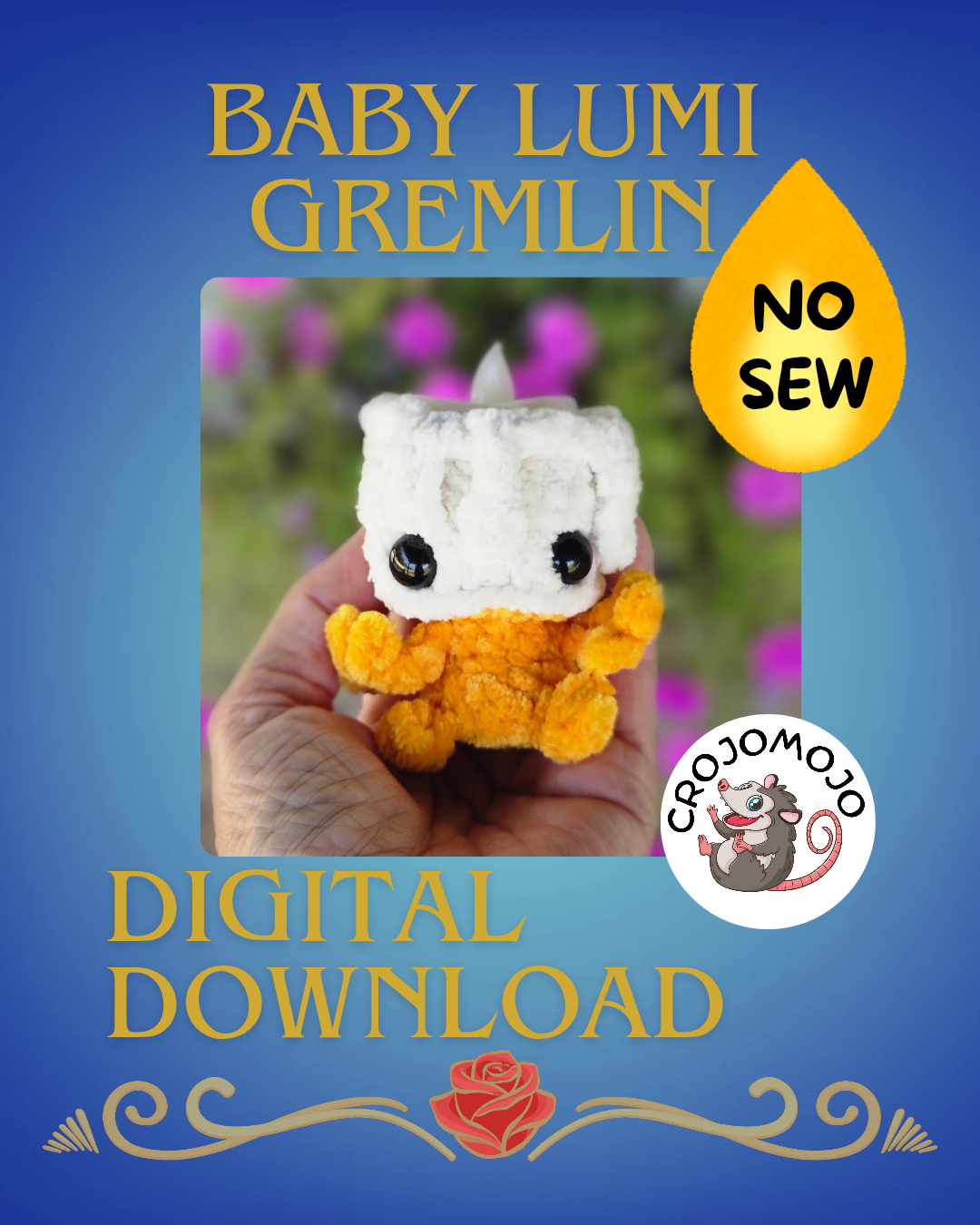 Baby Lumi gremlin crochet pattern