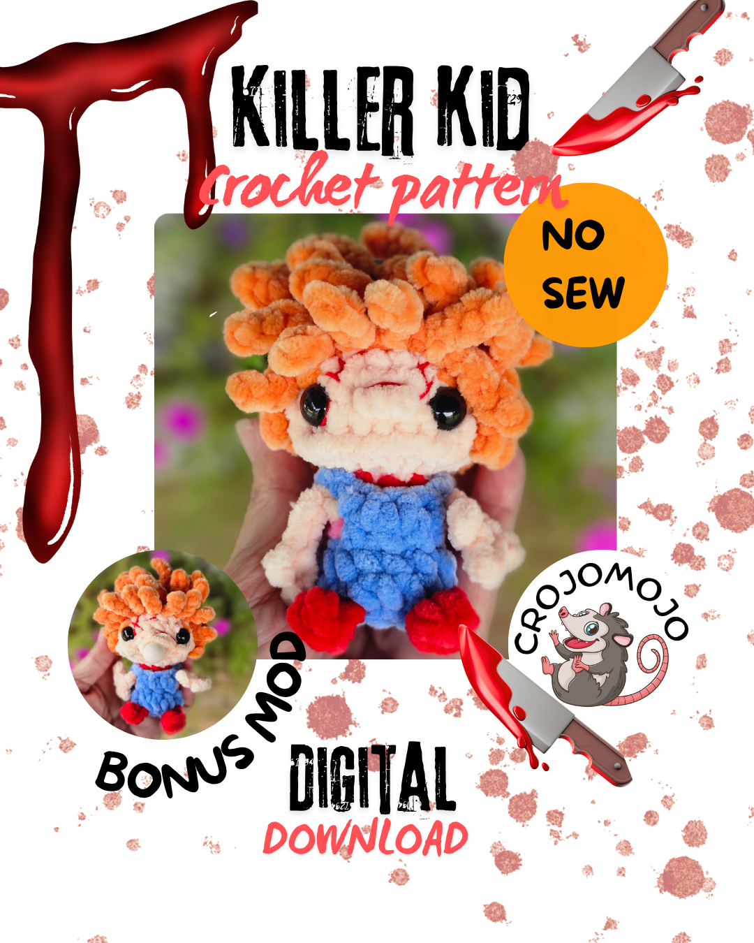 Terror Trio crochet patterns