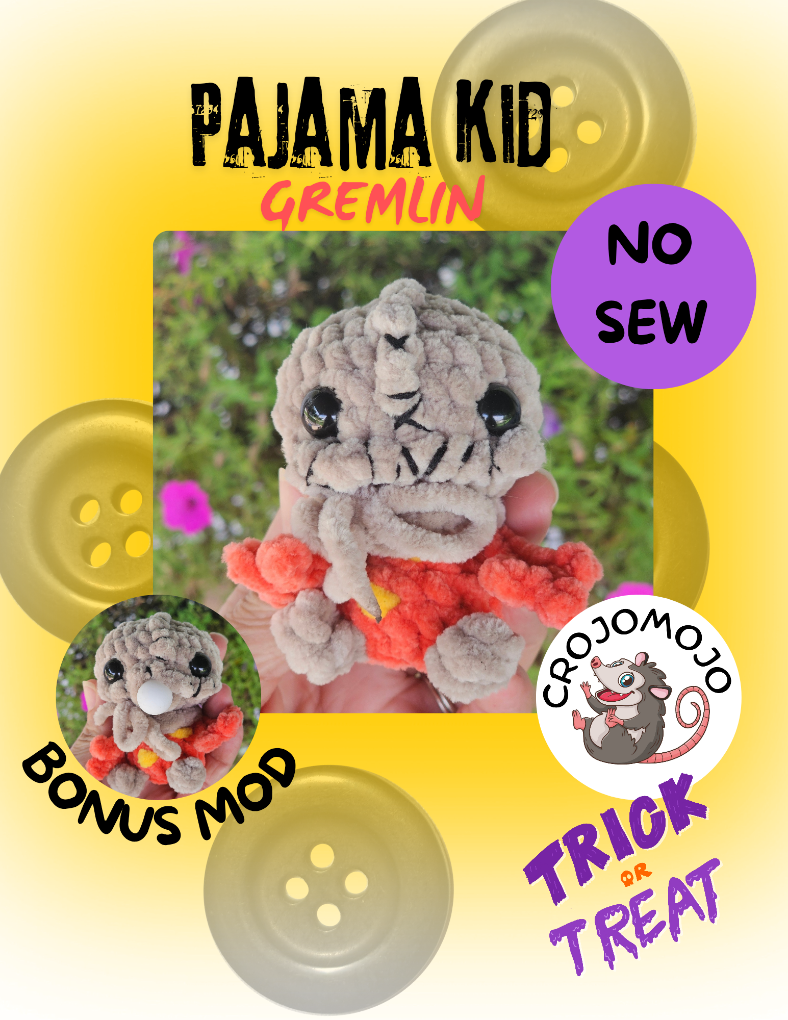 Terror Trio crochet patterns