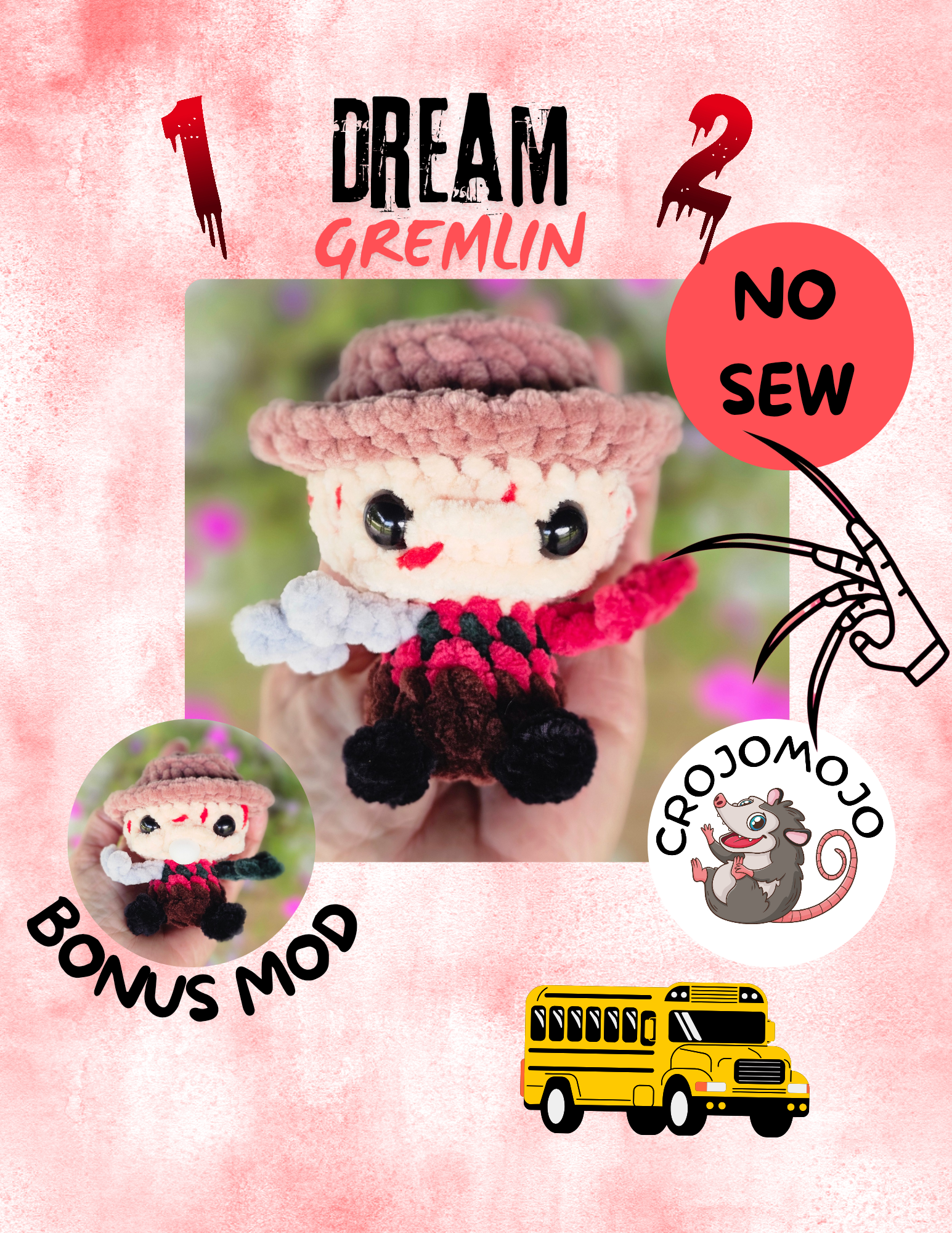Terror Trio crochet patterns
